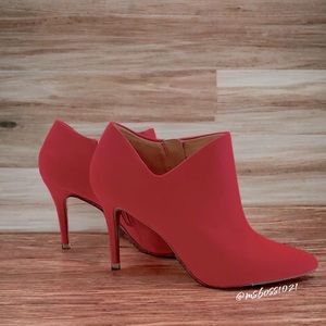 Jessica Simpson Red Suede Booties Size 8.5 BRAND NEW NEVER WORN